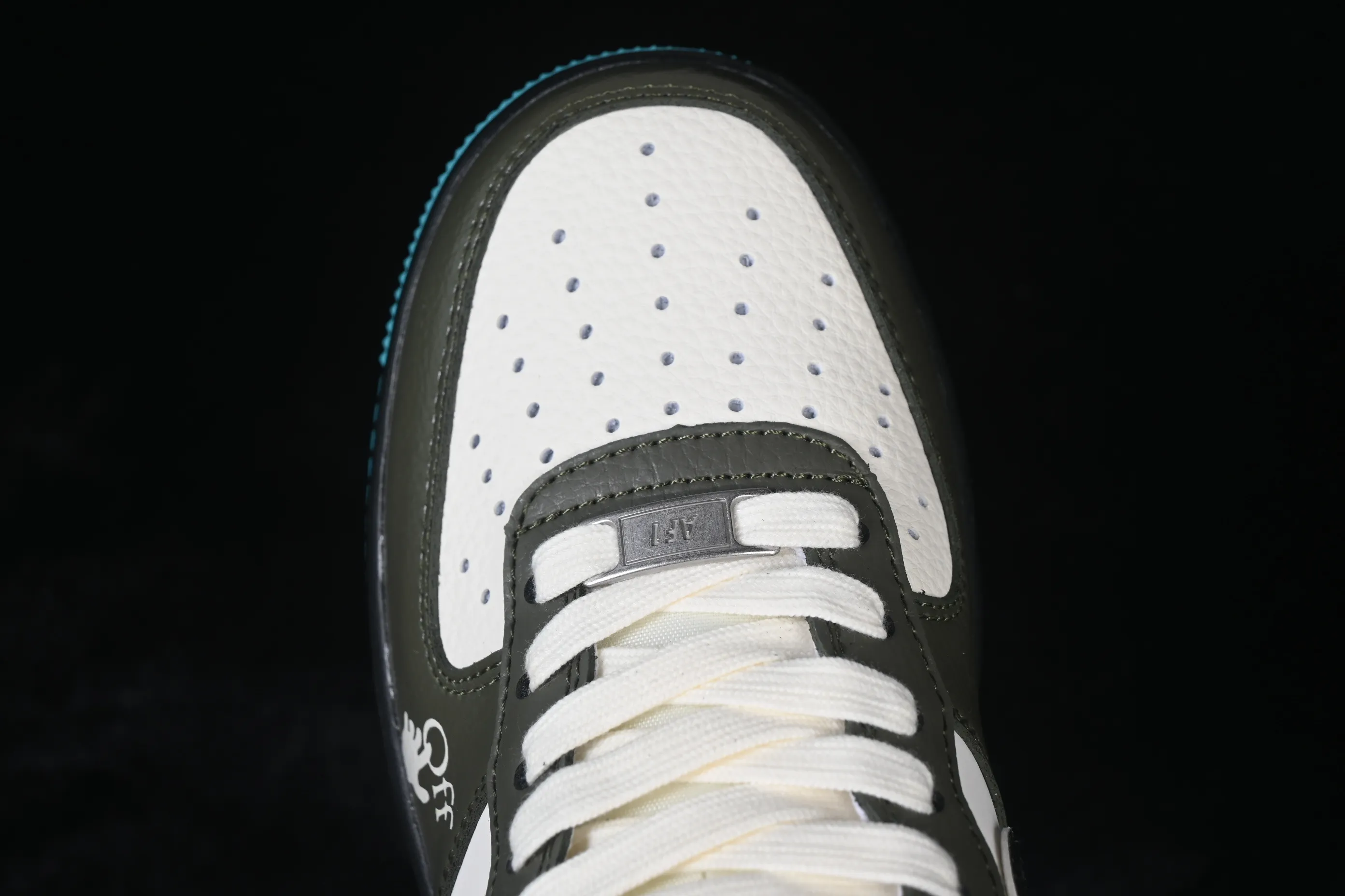 All categories Nk Air Force 1 Air Force series Nk Air Force 1 Low Air Force low-top Nike Air Force 1'07 Low joint black, green and blue Air Force low-top casual sneakers QW5836-022